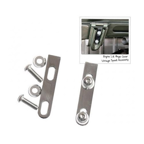 Engine hood clips for Volkswagen Beetle - Stainless Steel Vintage Speed - VB13204