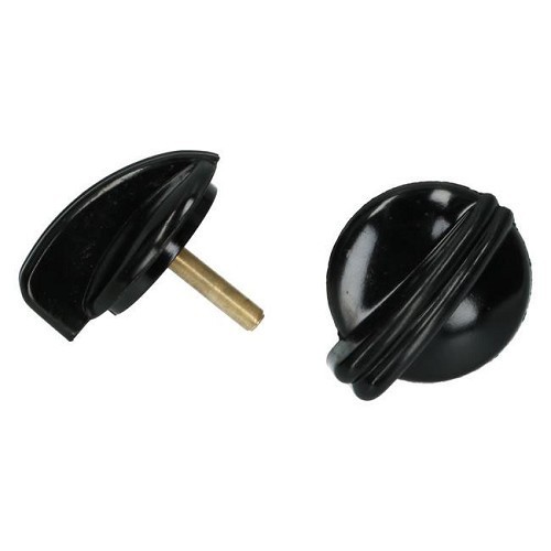     
                
                
    Bakelite headlight switch knobs for Volkswagen Beetle Split (-10/1952) - pair, Black - VB13209
