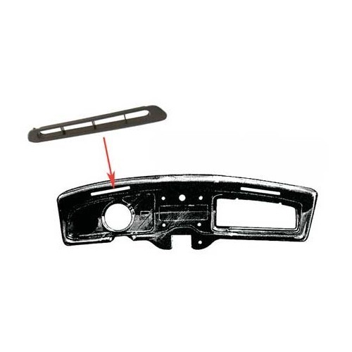 Left-hand side ventilation grill for foam-covered instrument panel for Volkswagen Beetle 71-> - VB13307