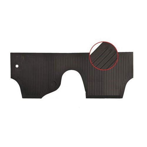  Rubber mats for pedal bulkhead Beetle ->07/59 - Black - VB13345 