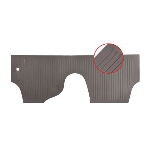  Rubber mats for pedal bulkhead Beetle ->07/59 - Grey - VB13346 