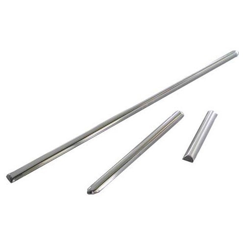  Baguettes chromées de tableau de bord pour Volkswagen Coccinelle 58 ->67 - Kit de 3 - VB13710 