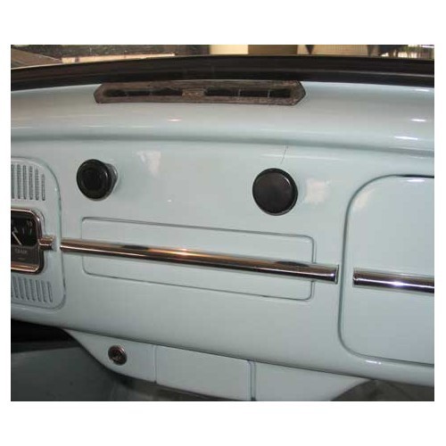 Metal radio cover with chrome-plated protector for Volkswagen Beetle from 58 to 67 - VB13712