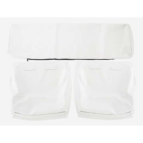 Set of TMI seat covers in smooth white vinyl for 181 - VB18102