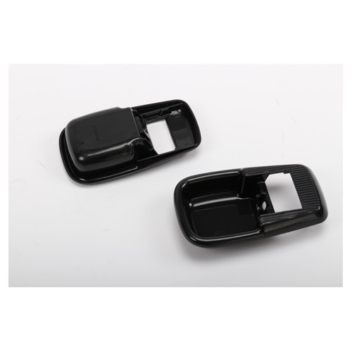 Contours noirs pour gâches intérieures d'ouverture de porte avec verrou pour Volkswagen Coccinelle & Combi 69-> - 2 pièces - VB20414