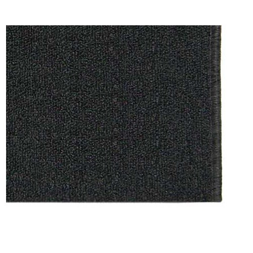 Black carpets for Volkswagen Beetle Sedan (07/1957-07/1968), with footrests - VB26000UN