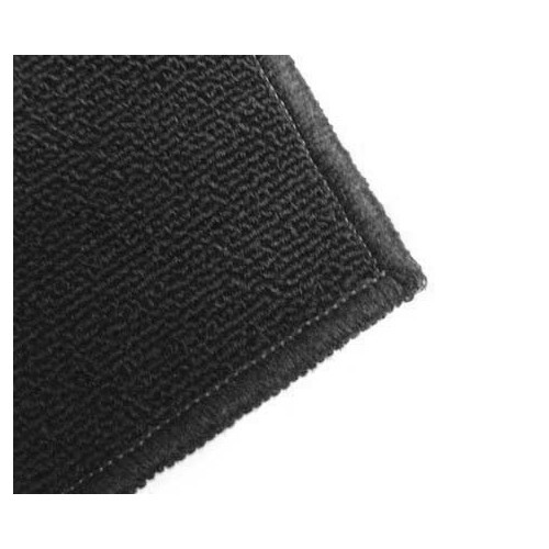 Black carpets for Volkswagen Beetle 1200 / 1300 Sedan (08/1968-07/1972), with footrest - VB26002UN