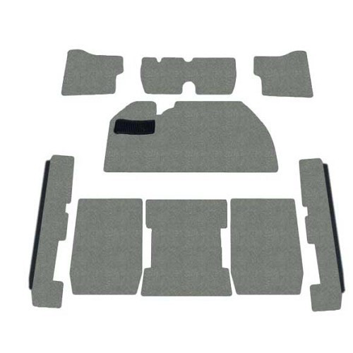  Grey carpets for Volkswagen Beetle 1200 / 1300 Sedan (08/1972-), without footrests - VB26019 