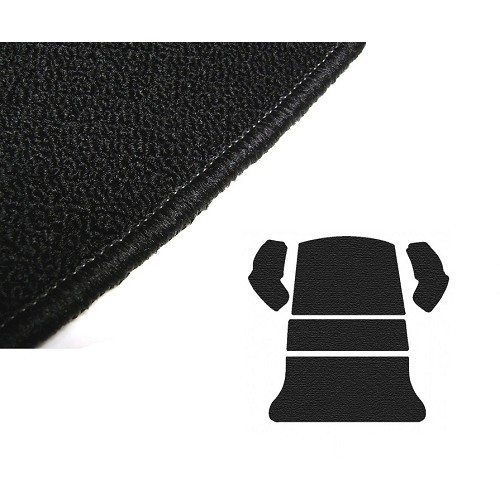  Moquette de coffre arrière noire pour Volkswagen Coccinelle Berline 65 ->72 - VB26020UN 