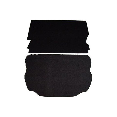 Tapis moquette standard de coffre avant Noir pour Volkswagen Coccinelle 1303