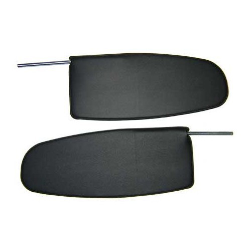  Parasoles negros para Volkswagen Beetle 58 -&gt;64 - 2 piezas - VB28000N 