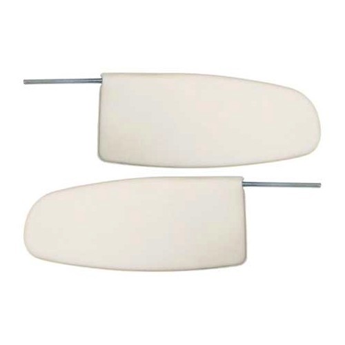  Parasoles blancos para Volkswagen Beetle 58 -&gt;64 - 2 piezas - VB28000W 