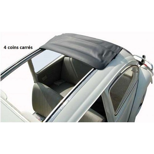  Para-sol de vinil TMI "BLACK Supreme Pinpoint" para Volkswagen Carocha (1947-1955) - VB28001 