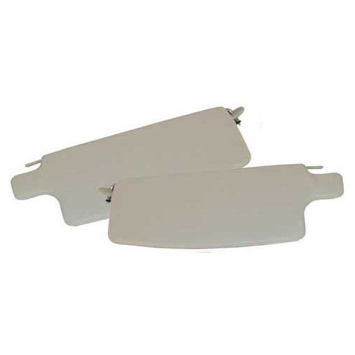  Parasoles blanco hueso para Volkswagen Beetle 68-&gt; - 2 piezas - VB28002PW 