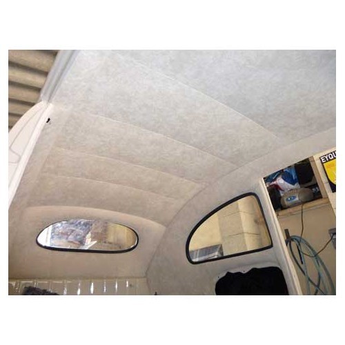  Rivestimento superiore dell'abitacolo in Mohair Avorio per Volkswagen Cox 53 ->60 - VB28222 