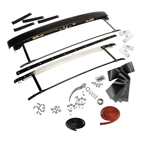  Kit completo de tejadilho solar para Volkswagen conversível (08/1955-07/1963) - VB28877 