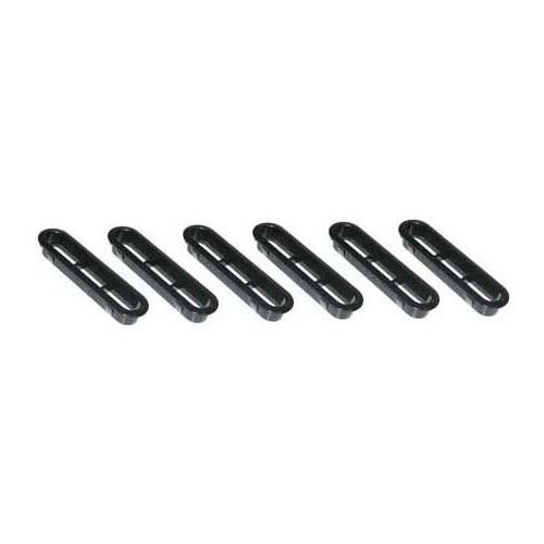  Black rear interior air vents for Volkswagen Beetle 68-&gt; - 6 pieces - VB311467 