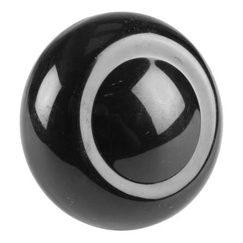  Black gear knob for Beetle and Karmann Ghia (12/1947-07/1961) - 10 mm  - VB31440 