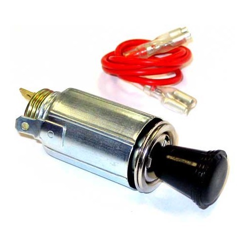  Encendedor de cigarro 6V / 12V botón negro - VB35800 