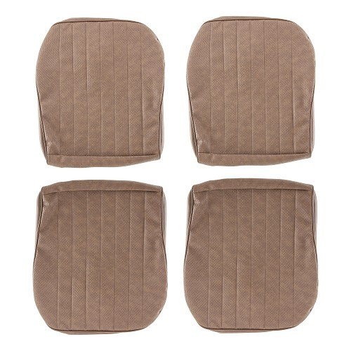  TMI embossed vinyl seat covers Dark brown (02) for Cox Sedan (1965-1966) - VB43112402 