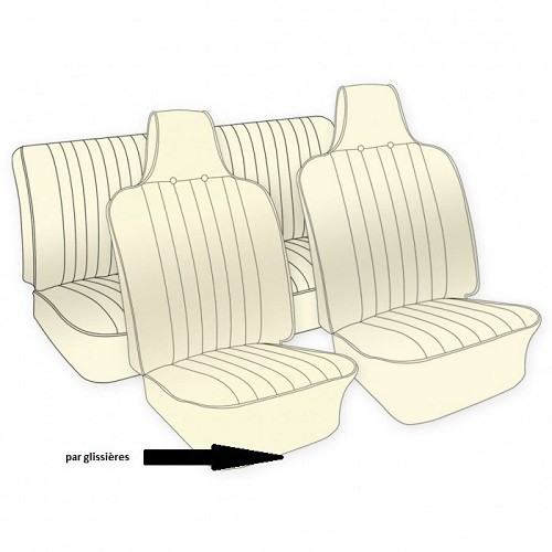  TMI fundas de vinilo liso para Volkswagen Beetle Sedan 70 -&gt;72 (USA) - VB431126L 