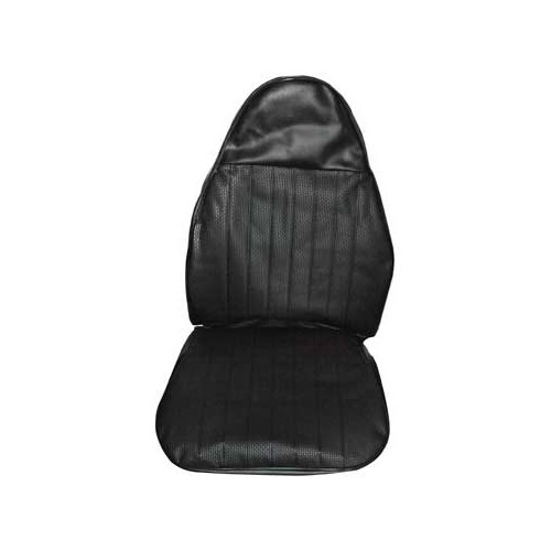  Capas de assento TMI em vinil preto com relevo para Volkswagen Beetle Sedan 73 (EUA) - VB43112701-1 