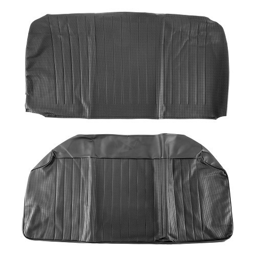Capas de assento TMI em vinil preto com relevo para Volkswagen Beetle Sedan 68 -&gt;72 Europa - VB43113001