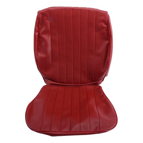 TMI seat covers in burgundy embossed vinyl for Volkswagen Beetle Sedan 73 (Europe) - VB43113107