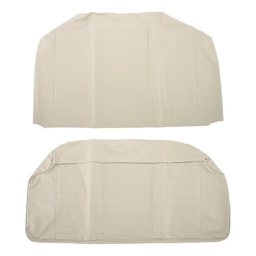 TMI seat covers in light beige embossed vinyl for Volkswagen Beetle Sedan 74 ->76 (USA) - VB43160