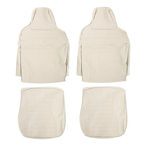  TMI seat covers in light beige embossed vinyl for Volkswagen Beetle Sedan 74 ->76 (USA) - VB43160 