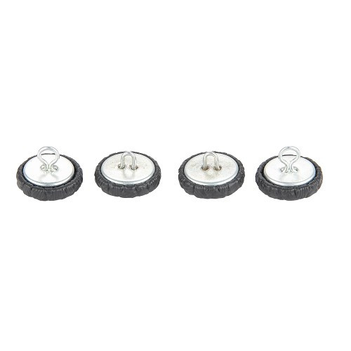 Buttons for seat covers with headrests for Volkswagen Beetle USA (08/1967-07/1972), color black - VB43179