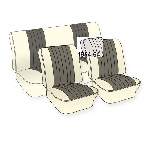  Fundas de asiento TMI de 2 colores  - VB441121C 