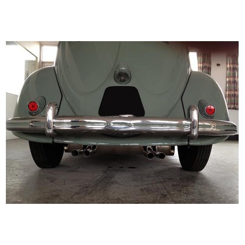 Abarth Inox Vintage Speed 130 mm exhaust without heater for prepared 25/30 hp engine - VC20326