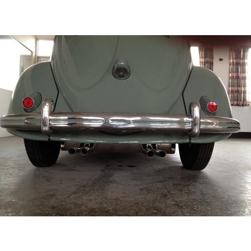 Abarth stainless steel Vintage Speed exhaust system for Old Volkswagen Beetle and engine 1300 > 1600 with heat exchangers 61-> - VC20338
