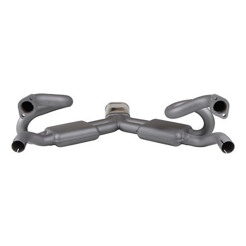 Escape deportivo 4 en 1 JOPEX CLASSIC LINE estilo SEBRING en acero inoxidable para motor Tipo 1 - 13 -&gt;1600 - VC20358