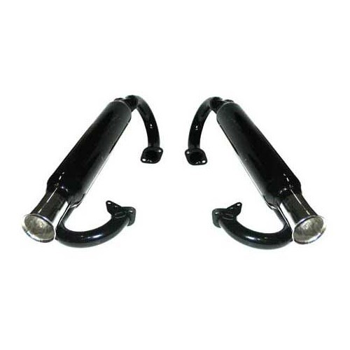  Escapes laterais pretos para Buggy com carburador único - conjunto de 2 - VC21102 