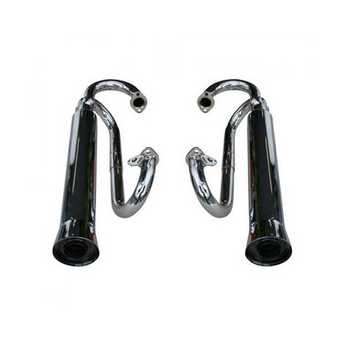 Stainless steel side exhausts for Buggy - set of 2 - VC21102INX