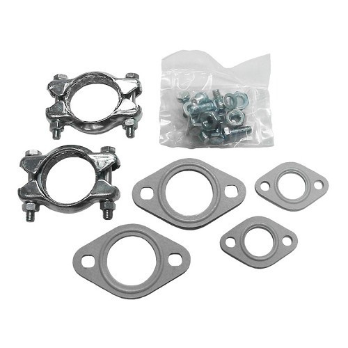  Kit joints & colliers d'échappement pour Volkswagen Cox, Karmann, Type 3 & Combi 1200 ->1600 - VC22101 