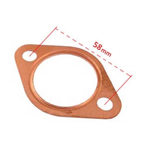 Copper gaskets for exhaust diameter 42 mm (1-5/8")- 4 pieces - VC22112