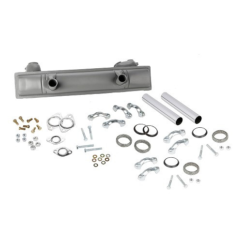  Sistema di scarico completo per Volkswagen Maggiolino 1300, 1500 e 1600cc (08/1965-12/1979) - Qualità OE - VC25311 