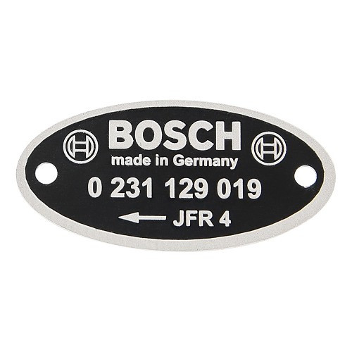     
                
                
    Identification plate for Bosch igniter "019" - VC30932
