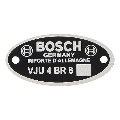     
                
                
    Identification plate for Bosch ignitor "VJU" - VC30933
