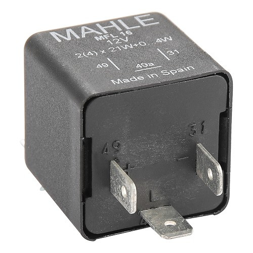  Relais de clignotants Mahle 12 Volts 3 broches (avec Warning)  - VC31215 