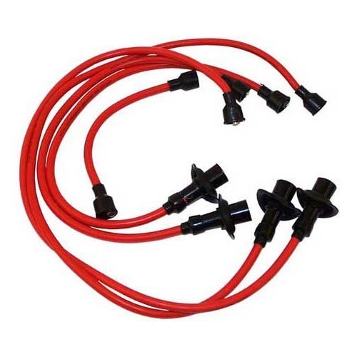 Spark plugs wires red beam for Old Volkswagen Beetle & Kombi