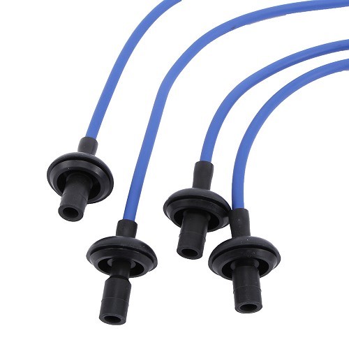 Feixe de cabos das velas silicone 8 mm azul 90° para Volkswagen Carocha e Kombi - VC32112