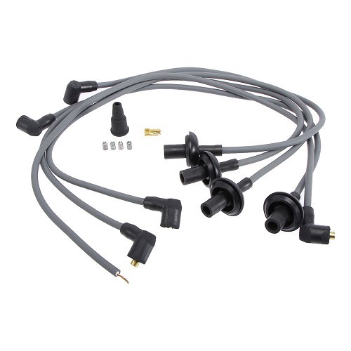  Haz de cables 8mm gris 90° para bujías de Escarabajo y Furgoneta - VC32113 