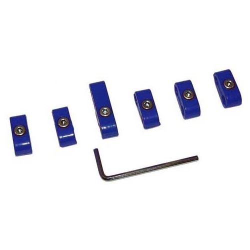 Set of blue candle wire separators