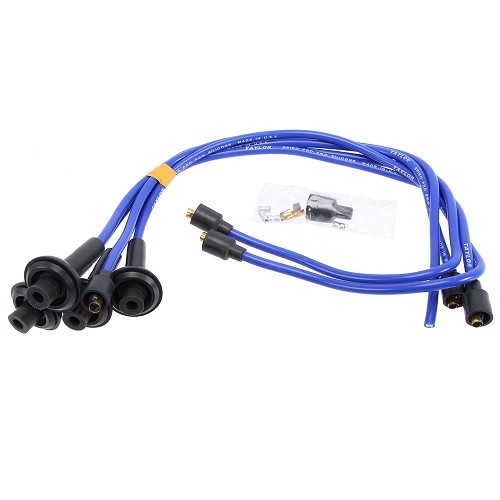     
                
                
    Haz de cables de encendido TAYLOR Silicona Azul para motor Tipo 1 - VC32300B
