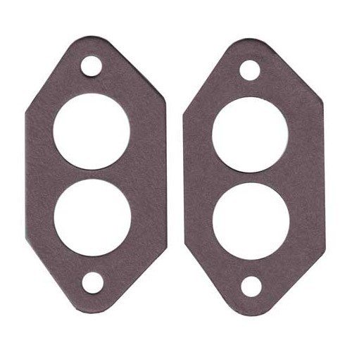 Flexible gaskets between pipe and double-entry cylinder head - set of 2