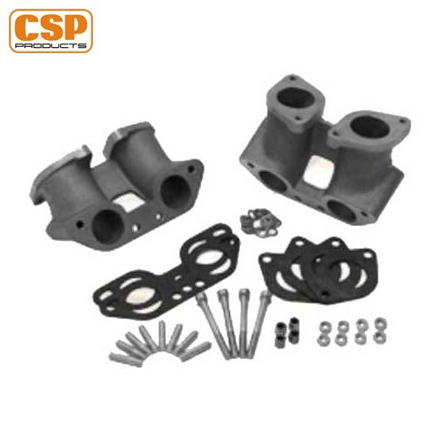  Tubi di aspirazione CSP per carburatori IDF da 48 mm sul tipo 4 con 4 fori - set di 2 - VC40484 